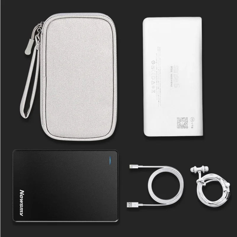 Portable Cable Organizer Waterproof Storage Bag for Power Bank Digital Cable Case Earphone Oxford Cloth Earphone Holder Case