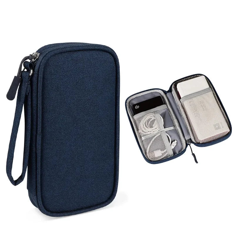 Portable Cable Organizer Waterproof Storage Bag for Power Bank Digital Cable Case Earphone Oxford Cloth Earphone Holder Case