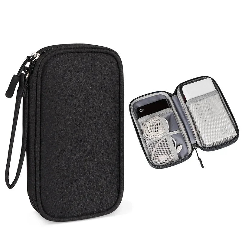 Portable Cable Organizer Waterproof Storage Bag for Power Bank Digital Cable Case Earphone Oxford Cloth Earphone Holder Case