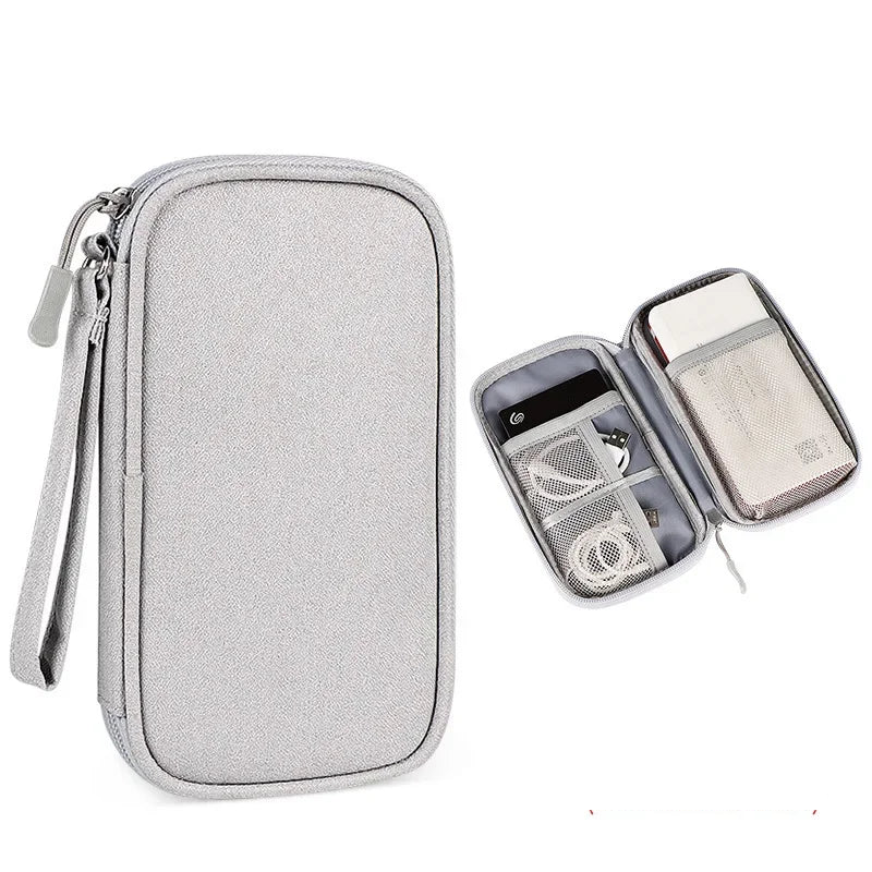 Portable Cable Organizer Waterproof Storage Bag for Power Bank Digital Cable Case Earphone Oxford Cloth Earphone Holder Case